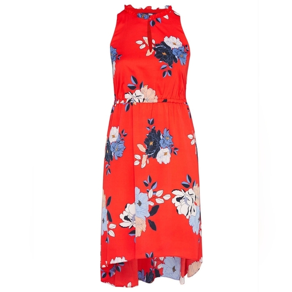 Rachel Rachel Roy Concetta Floral Print High Low Midi Femenine Dress Size 3X. - Picture 8 of 16